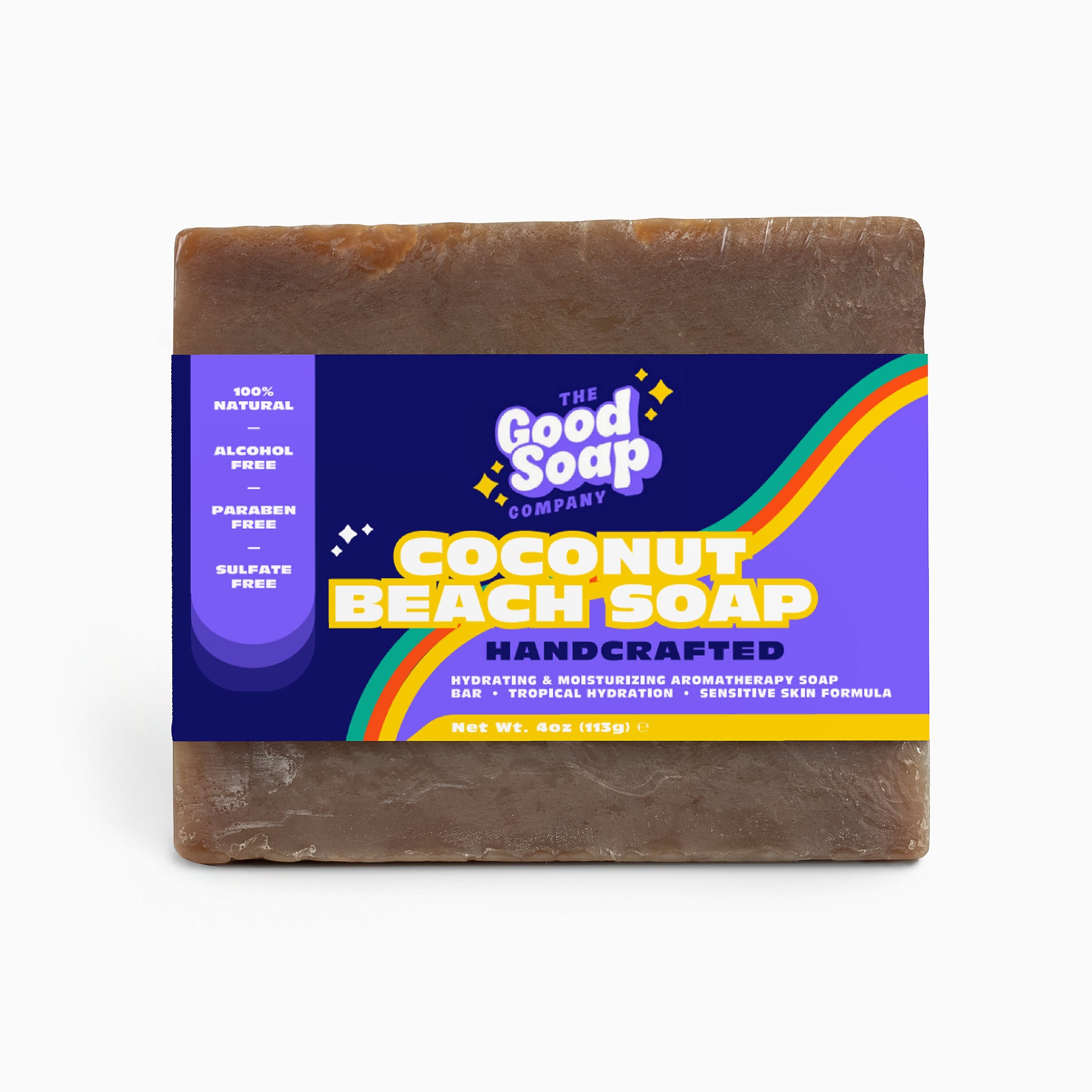 Coconut Beach Soap – Hydrating Organic Tropical Cleanser