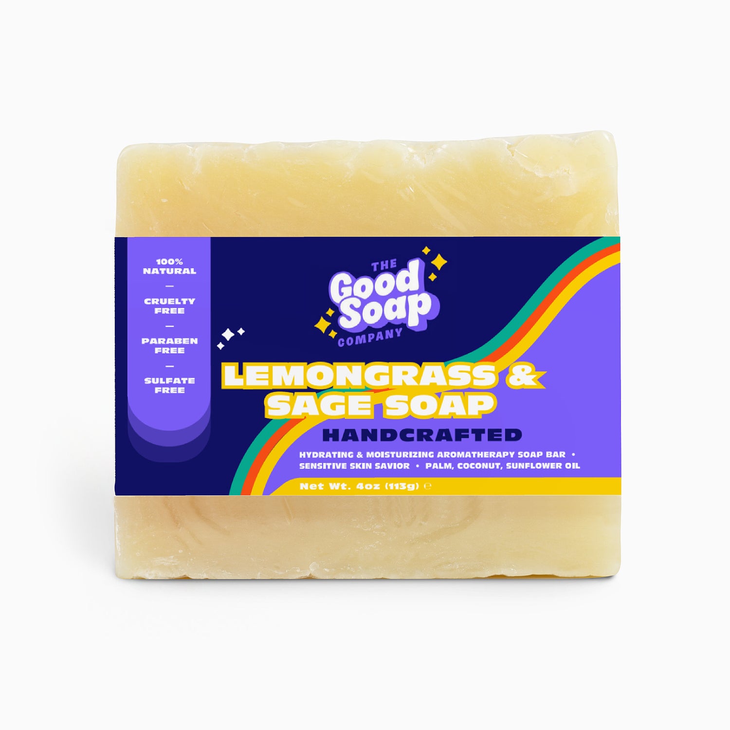 Lemongrass & Sage Soap – Natural Handmade Soap for Sensitive Skin